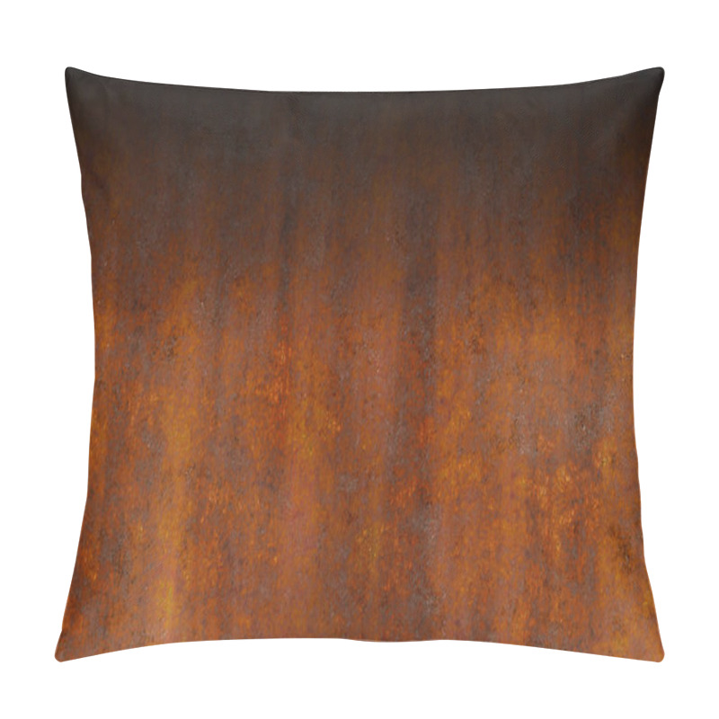 Personality  Rust Corroded Aged Wall With Schadow Pillow Covers