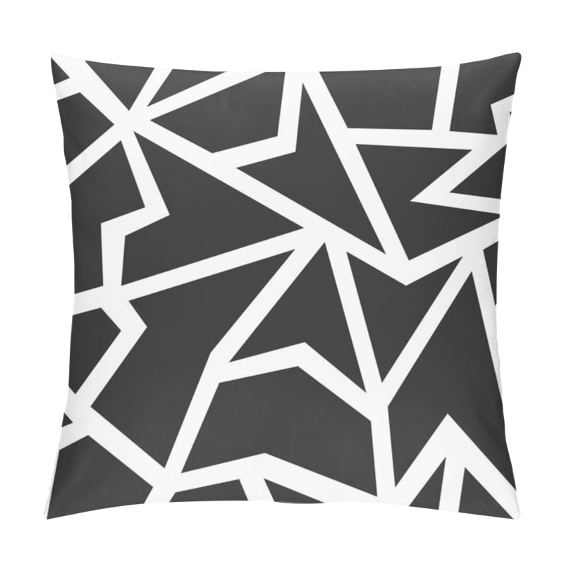 Personality  Monochrome Geometric Seamless Pattern Pillow Covers