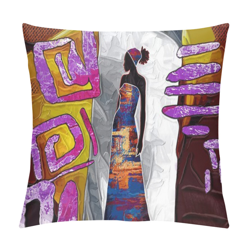 Personality  African Motive Art Pillow Covers