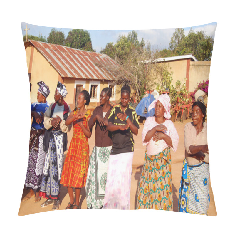 Personality  The Preparation Of Songs And Dances For The Sunday Mass In The V Pillow Covers