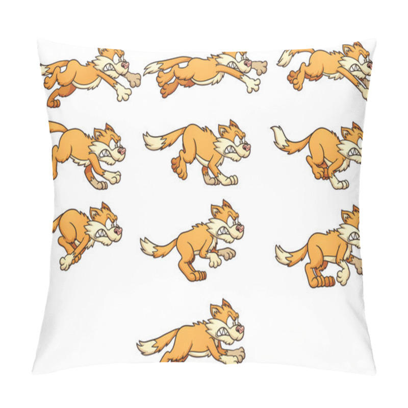 Personality  Cat Run Cycle Pillow Covers