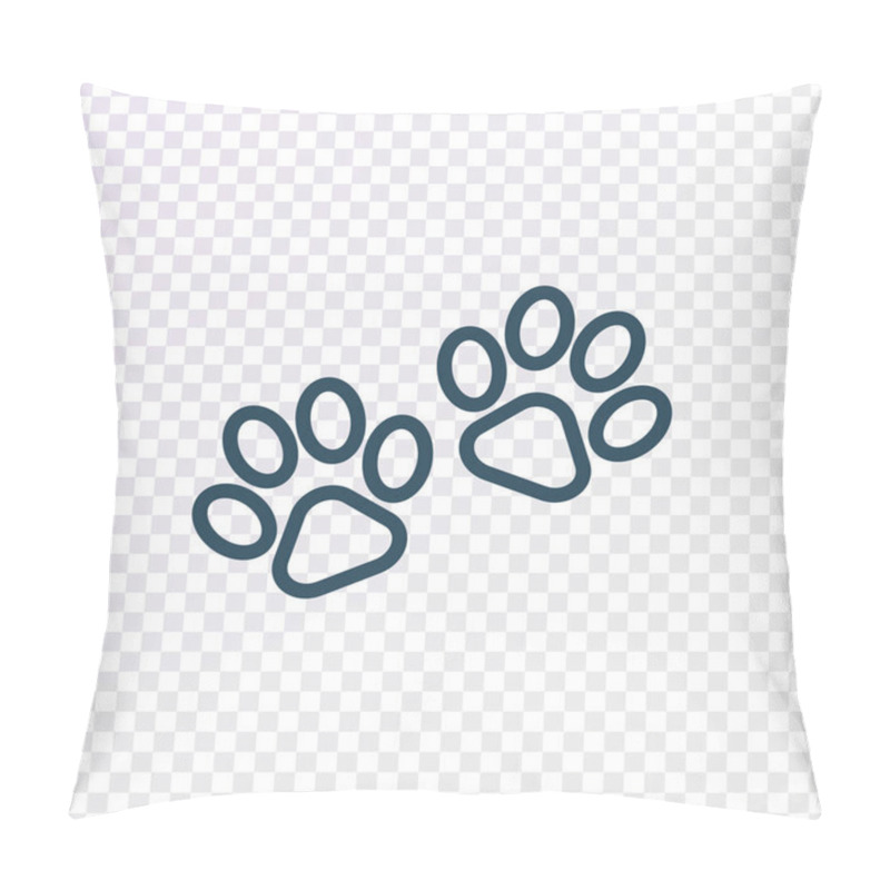 Personality  Animal Paws Sign On Transparent Background Pillow Covers