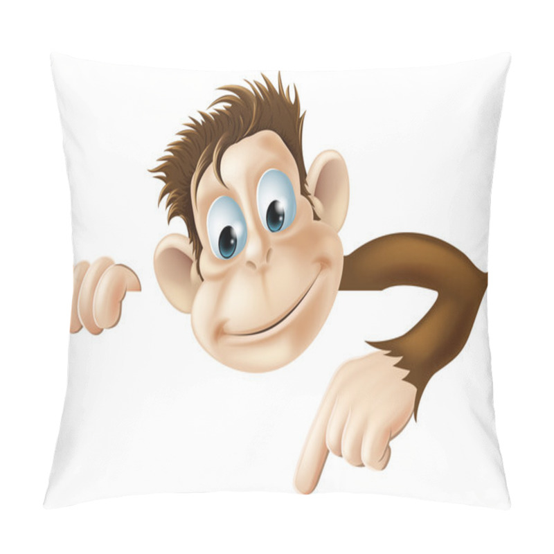 Personality  Pointing Monkey Pillow Covers