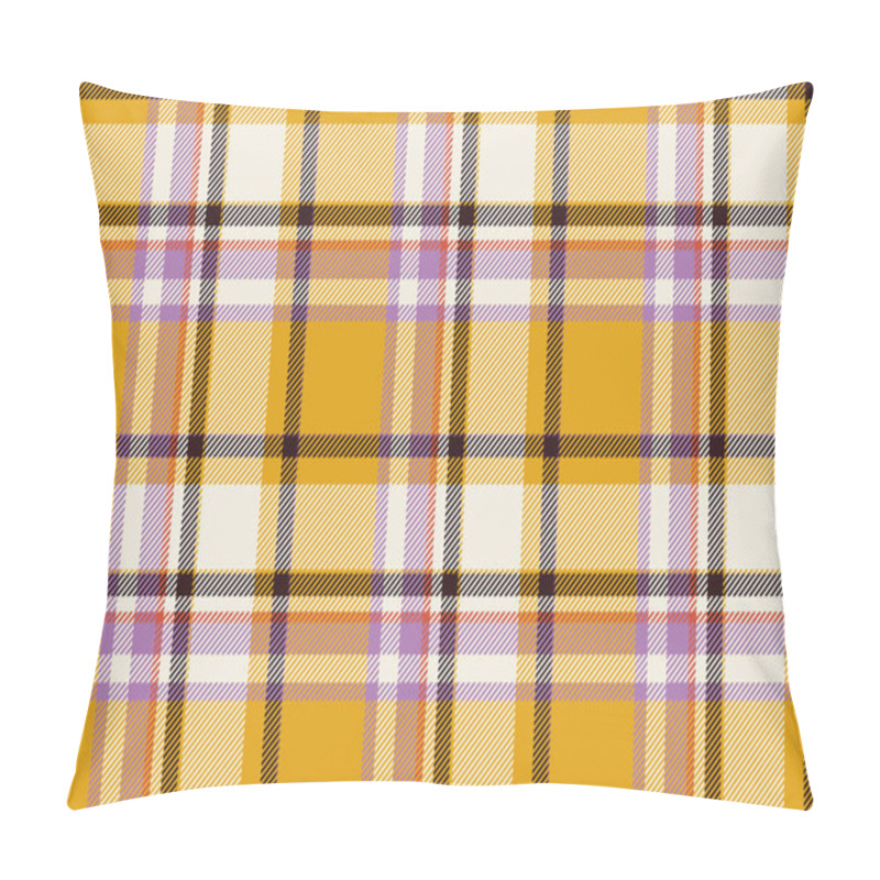 Personality  Tartan Scotland Seamless Plaid Pattern Vector. Retro Background  Pillow Covers