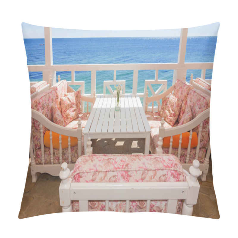 Personality  Sofa By The Sea Pillow Covers