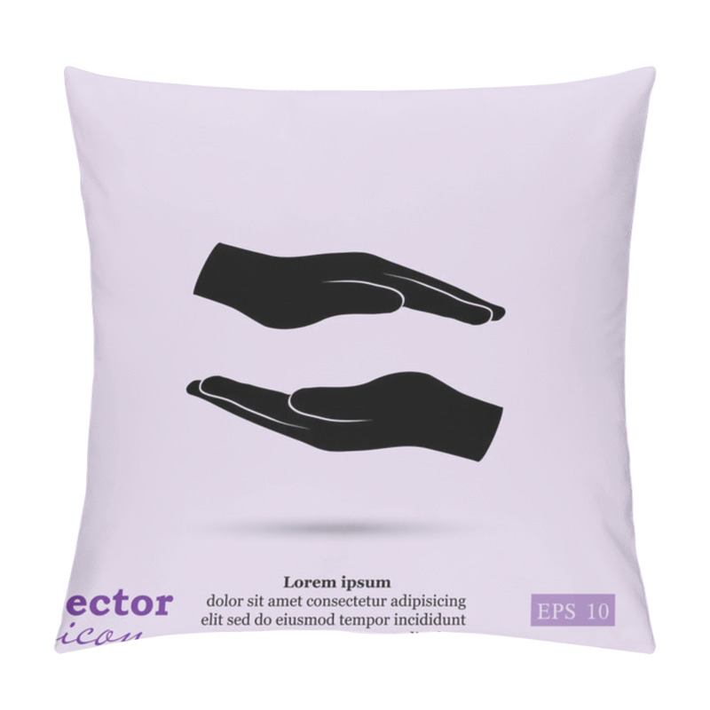 Personality  Safety Hands Icon Pillow Covers