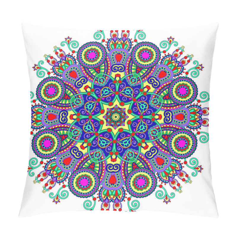 Personality  Mandala, Circle Decorative Spiritual Indian Symbol Of Lotus Flow Pillow Covers