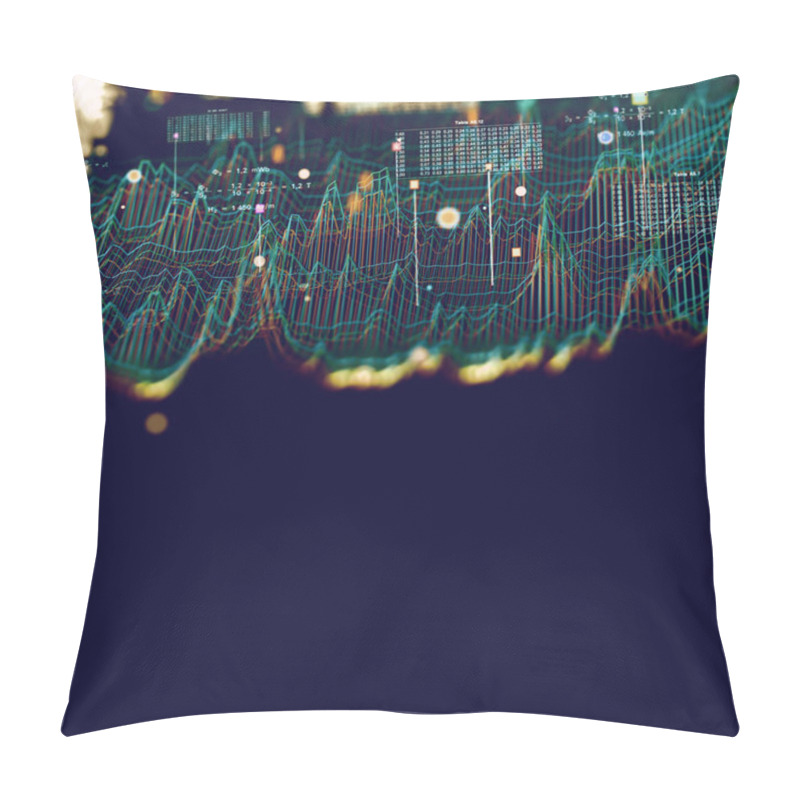 Personality  Big Data And Communication. Internet And Data Analysis On The Web. Teamwork And IT Software Programming.3d Illustration.Technology And Science Background.Computer Science Engineering And Block Chain Concept. Pillow Covers