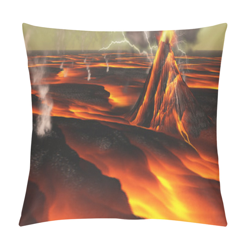 Personality  Volcanic Planet Pillow Covers