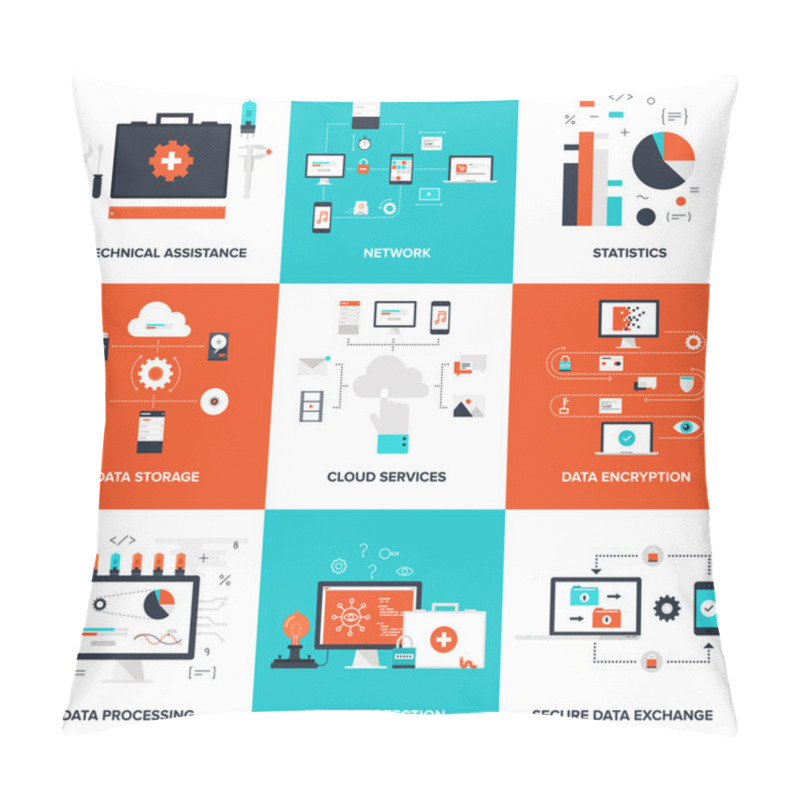 Personality  Technology Concepts Pillow Covers