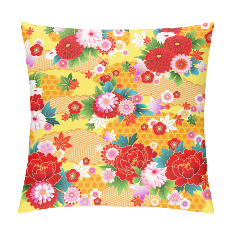 Personality  Seamless Pattern With Floral Motif Pillow Covers