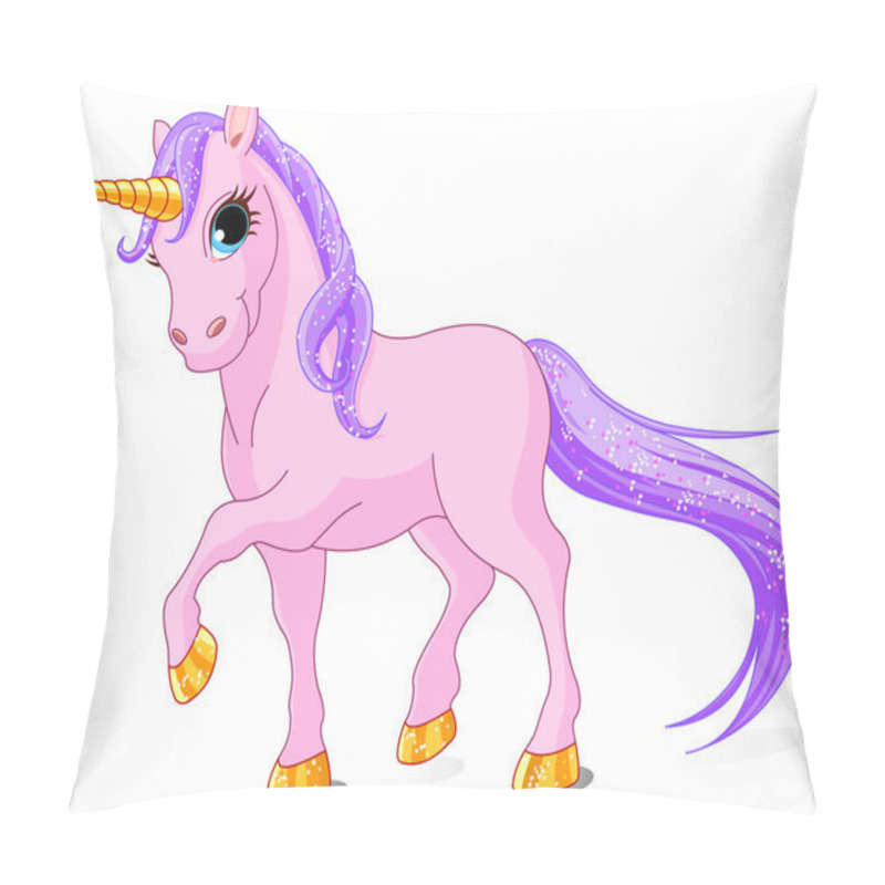 Personality  Beautiful Pink Unicorn Pillow Covers