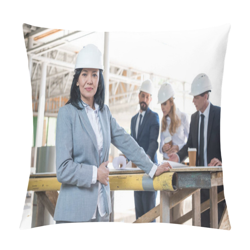 Personality  Middle Aged Asian Contractor Pillow Covers