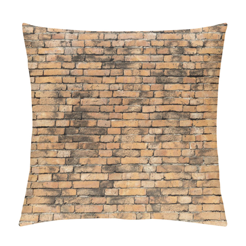 Personality  A Detailed View Of An Aged Yellow Brick Wall With Weathered Patterns And Uneven Tones, Ideal For Architectural Or Design Projects Pillow Covers