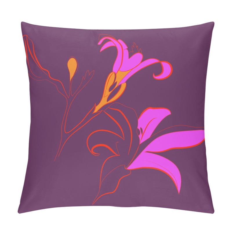 Personality  Abstract Simple Floral Pattern With Copy Space Pillow Covers