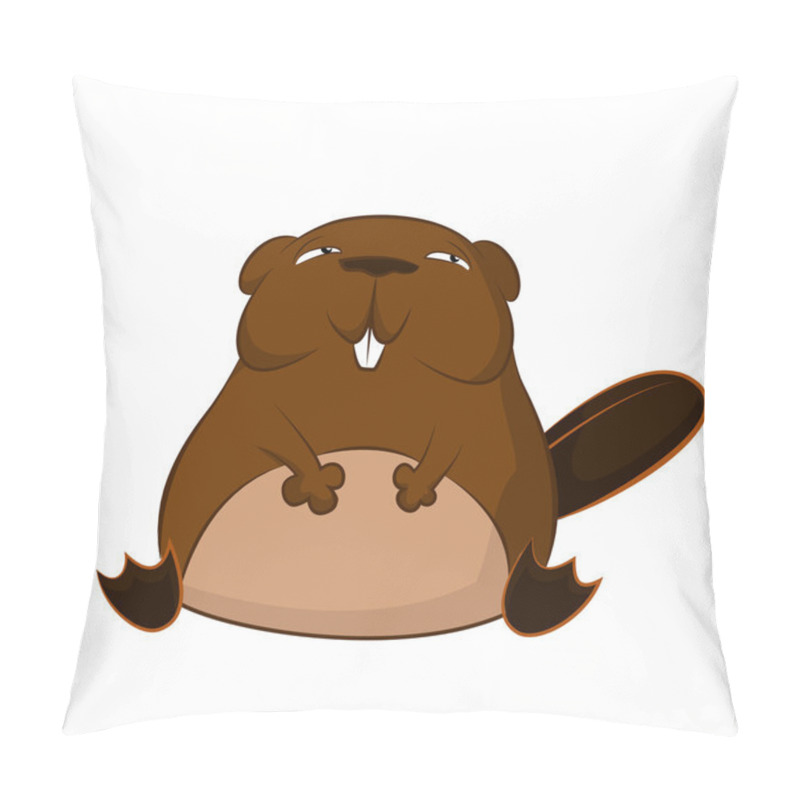 Personality  Funny Cartoon Beaver Pillow Covers