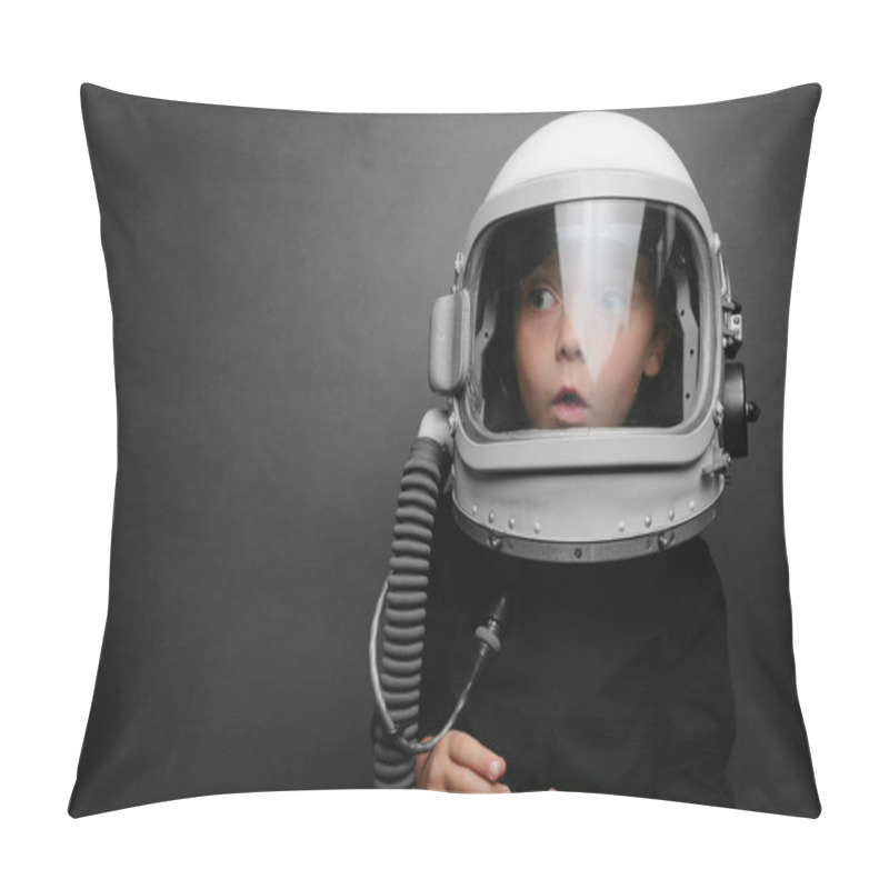 Personality  Small Child Wants To Fly An Airplane Wearing An Airplane Helmet Pillow Covers