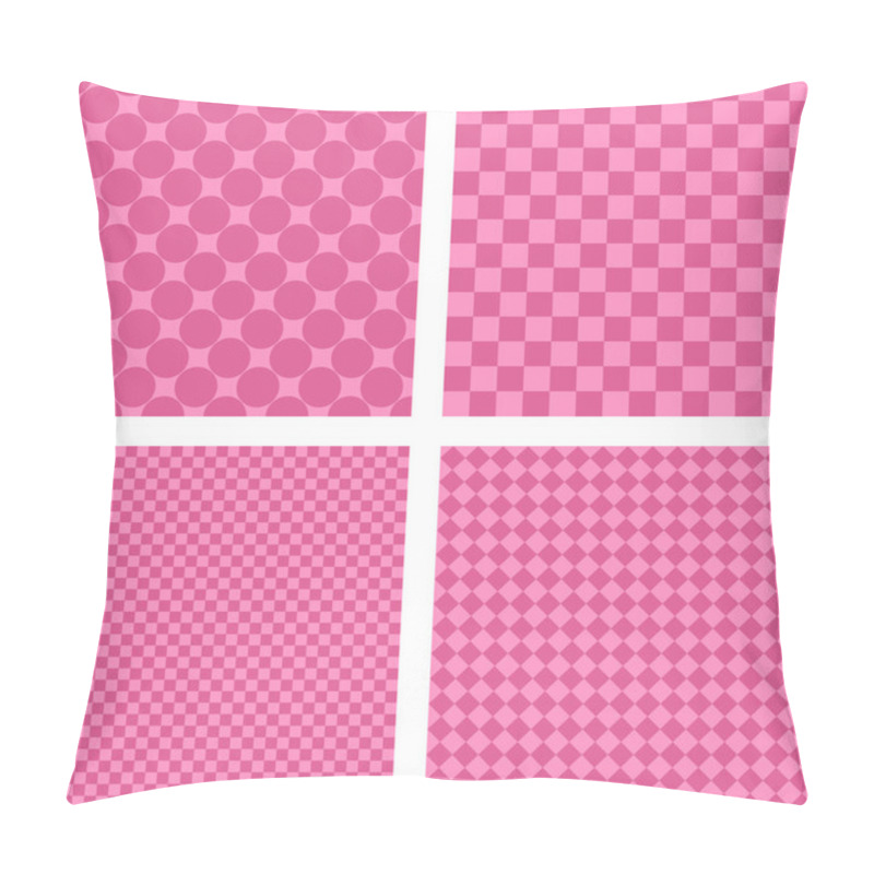 Personality  Pink Simple Background Set Pillow Covers