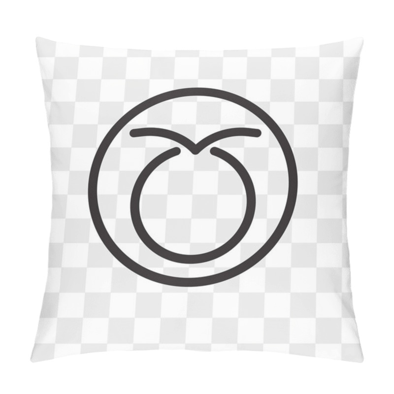 Personality  Taurus Vector Icon Isolated On Transparent Background, Taurus Lo Pillow Covers