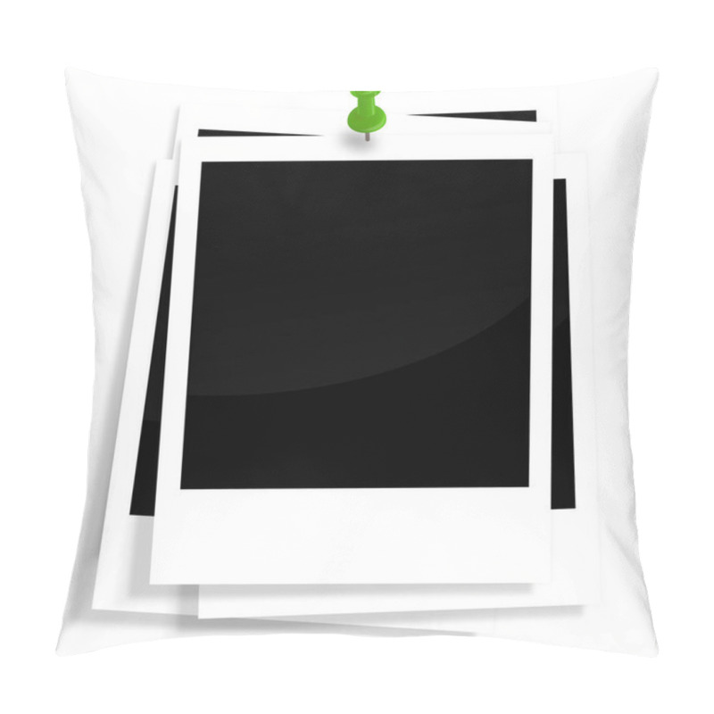 Personality  Blank Photo Frame On White Background Pillow Covers