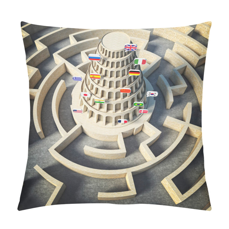 Personality  Babel Tower Concept Pillow Covers