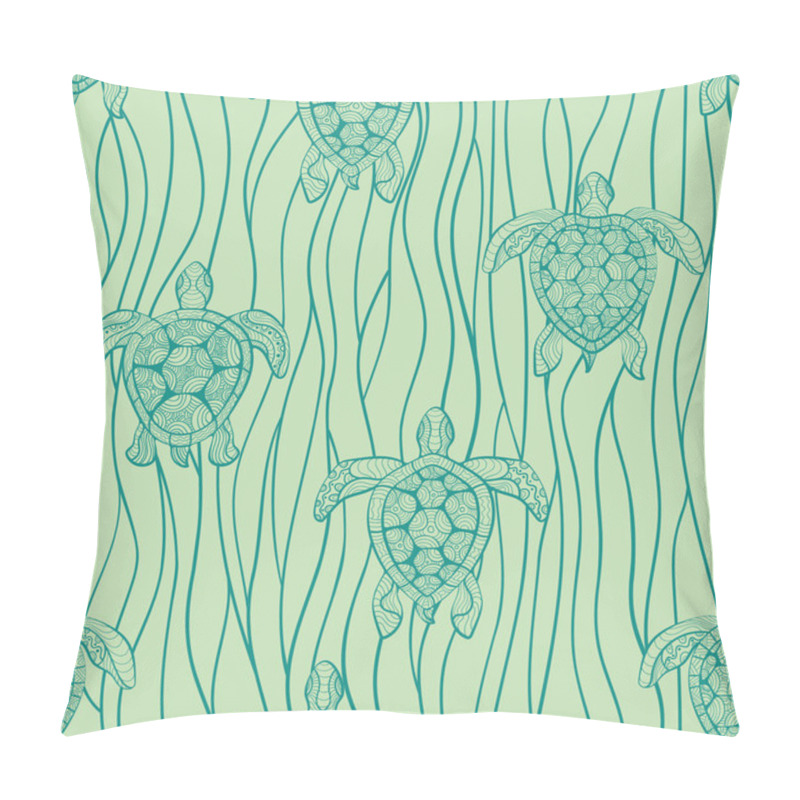 Personality  Decorative Turtles In Sea Pillow Covers