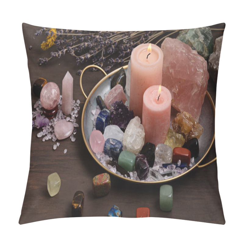 Personality  Healing Reiki Chakra Crystals Therapy. Rituals With Gemstones And Aromatherapy For Wellbeing, Meditation, Destress, Relaxation, Mental Health, Spiritual Practices. Energetical Power Concept Pillow Covers