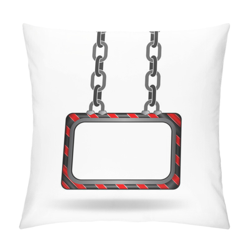 Personality  Hanged Red Striped Chain Board Vector Template Pillow Covers