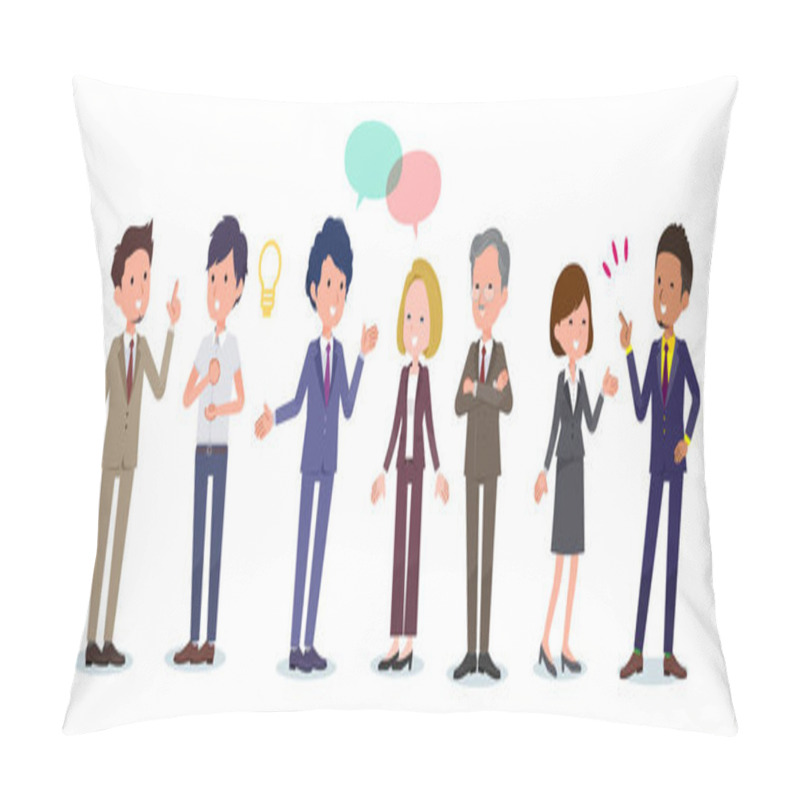 Personality  Office Scene_Communication Group A Pillow Covers