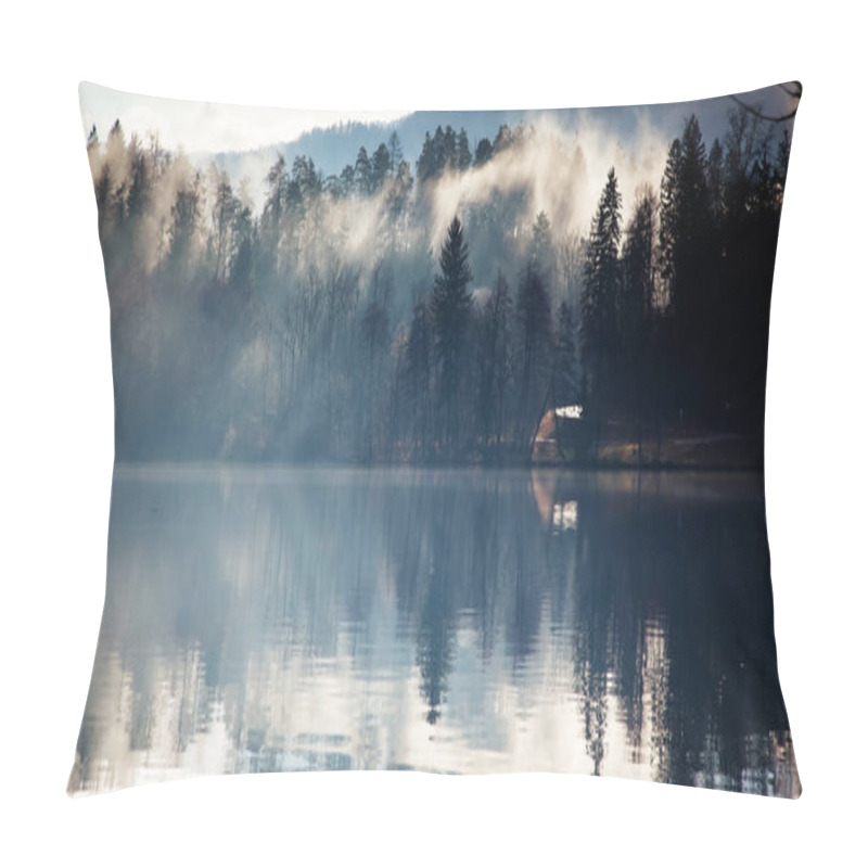 Personality  Misty Autumn Morning On Lake Bled, Slovenia Pillow Covers