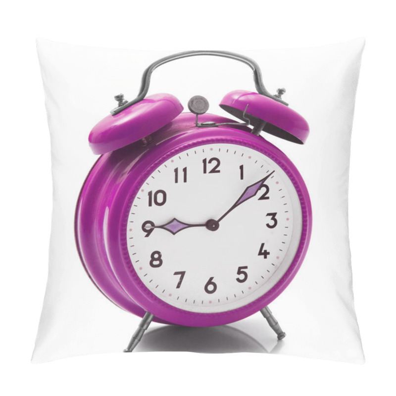 Personality  Alarm Clock  On White Background Pillow Covers