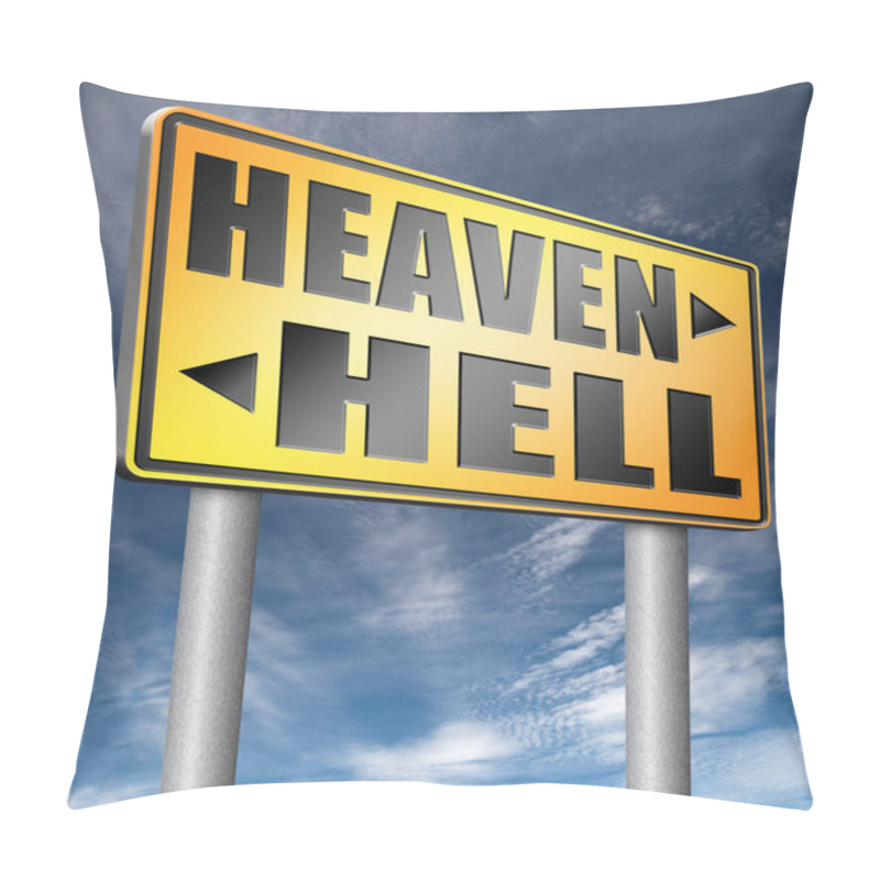 Personality  Heaven Or Hell 3D Illustration Pillow Covers