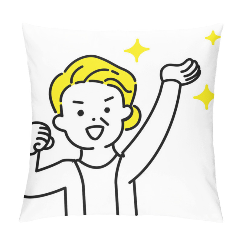 Personality  Illustration Series Of Cute Person _ Senior Women_ Lift Pillow Covers