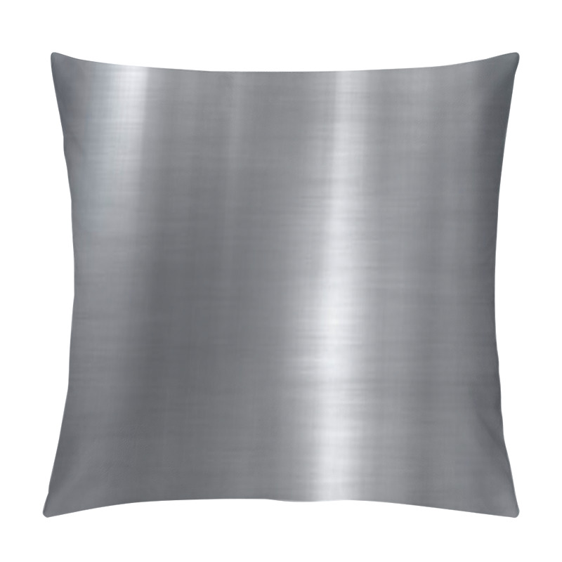 Personality  Brushed Metal Steel Or Aluminum Wide  Plate Banner Background Illustration Pillow Covers