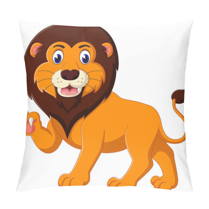 Personality  Cartoon Lion Roaring Pillow Covers