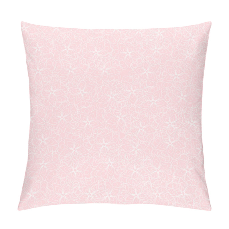 Personality  Vector Seamless Cute Spring Or Summer Flowers Pattern Background Pillow Covers