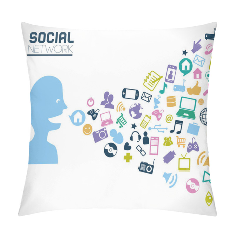 Personality  Social Network Pillow Covers