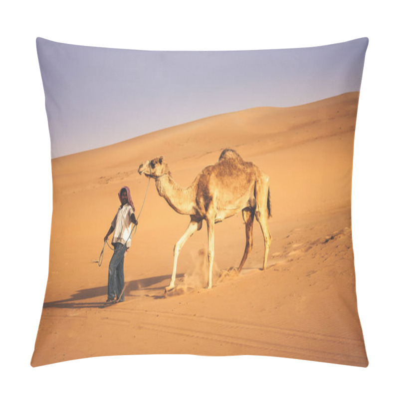 Personality  Abu Dhabi Western Region Liwa Desert In United Arab Emirates April 30, 2010 Pillow Covers