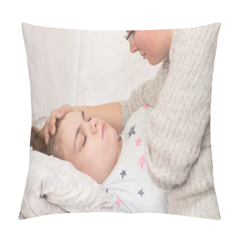 Personality  A Child With Epilepsy During A Seizure Pillow Covers