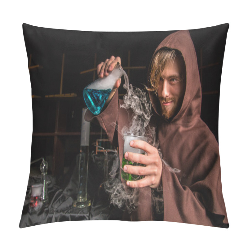 Personality  Alchemist In Chemical Laboratory Pillow Covers