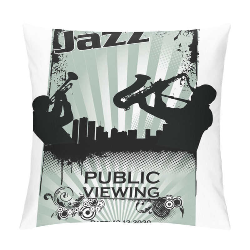 Personality  Jazz Musician Silhouettes Pillow Covers