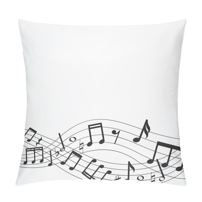 Personality  Music Notes Border Pillow Covers