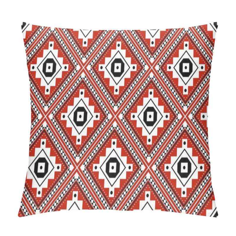 Personality  Geometric Ethnic Oriental Seamless Pattern Traditional Design For Background,carpet,wallpaper.clothing,wrapping,Batik Fabric,Vector Illustration.embroidery Style - Sadu, Sadou, Sadow Or Sado Pillow Covers