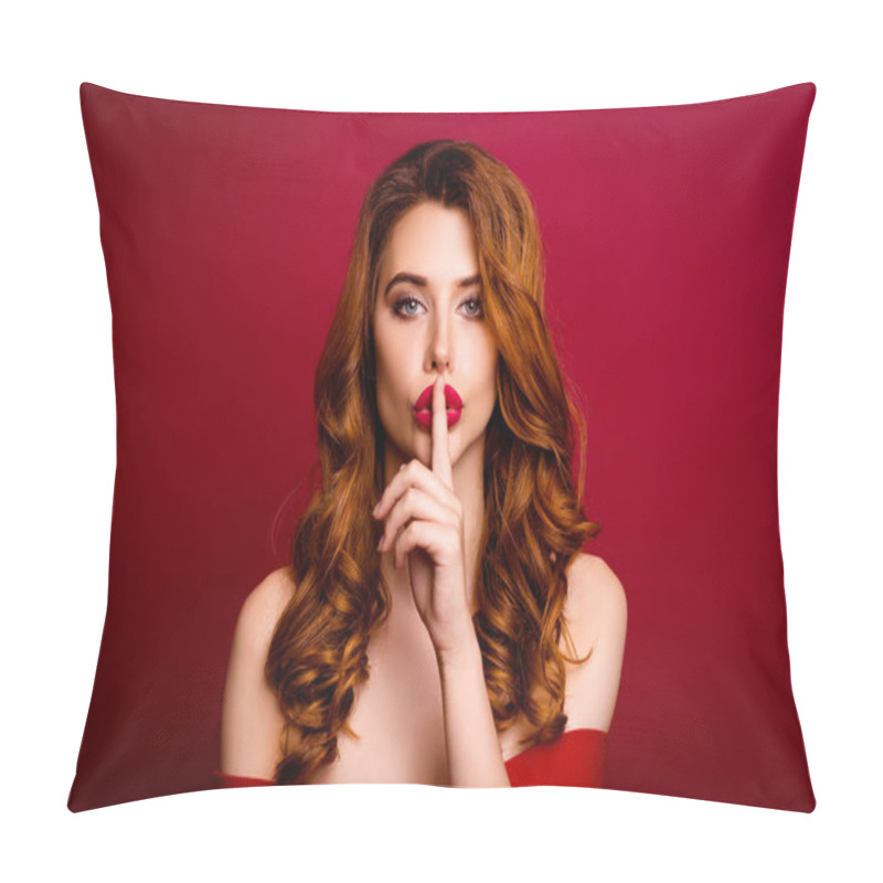 Personality  People, Person, Modern Concept. Close Up Portrait Of Attractive, Pillow Covers