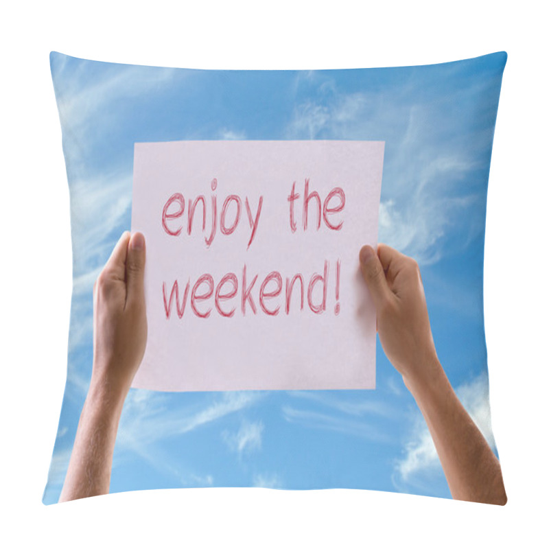 Personality  Enjoy The Weekend Card Pillow Covers