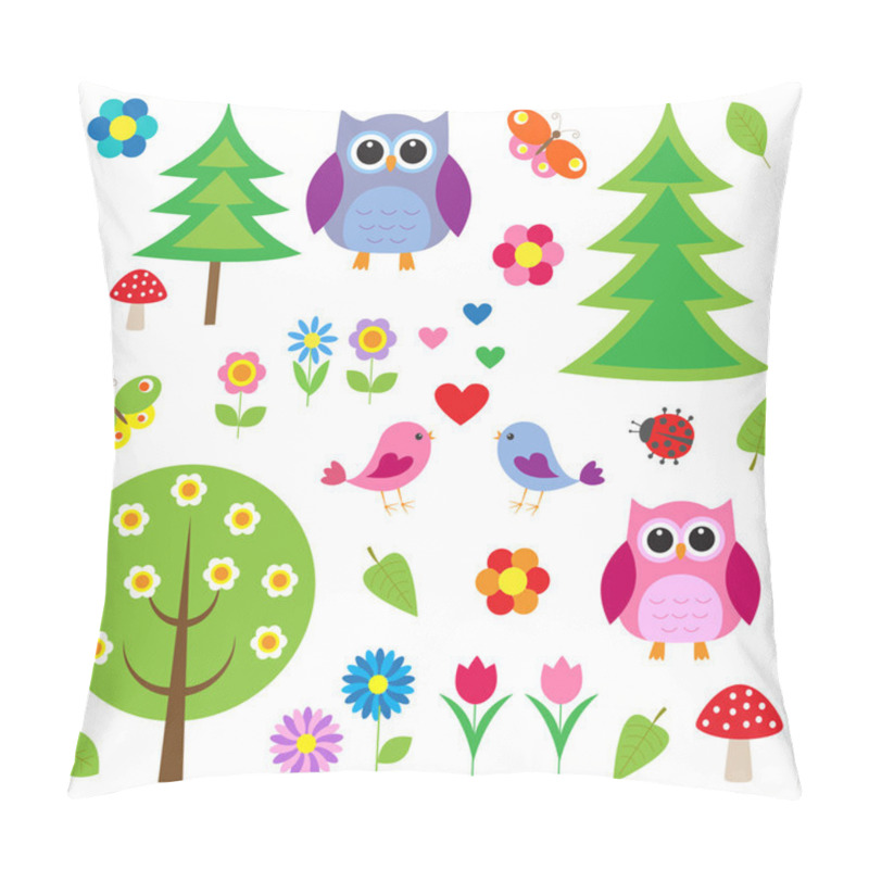 Personality  Birds,tress And Owls Pillow Covers