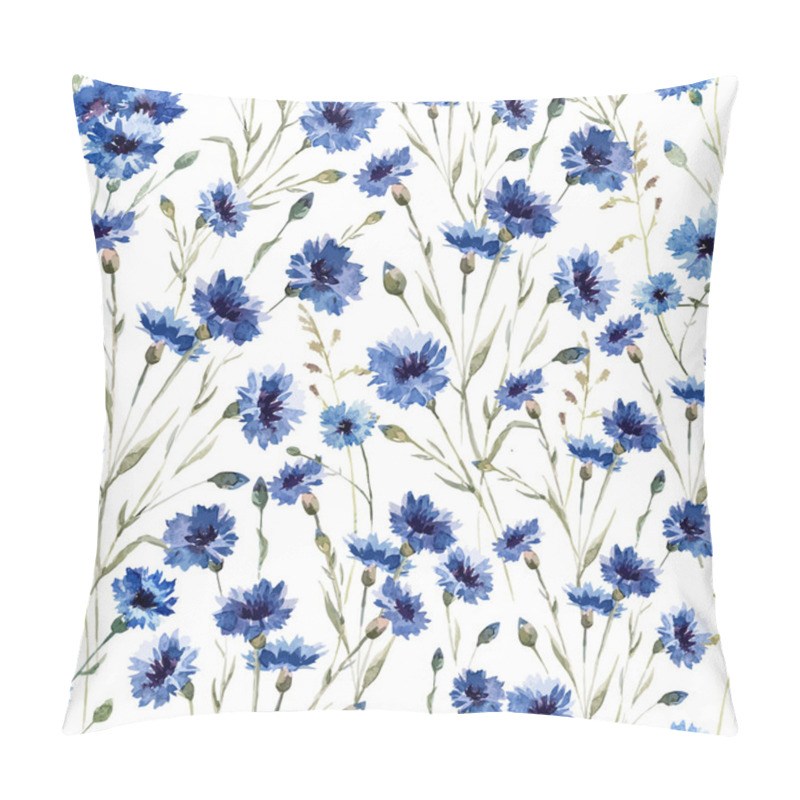 Personality  Blue Flowers 9 Pillow Covers