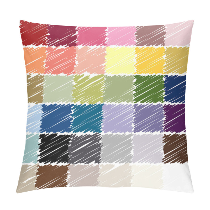 Personality  Scribble Squares Pillow Covers