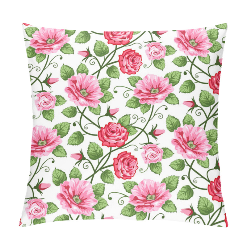 Personality  Seamless Roses Pattern Pillow Covers