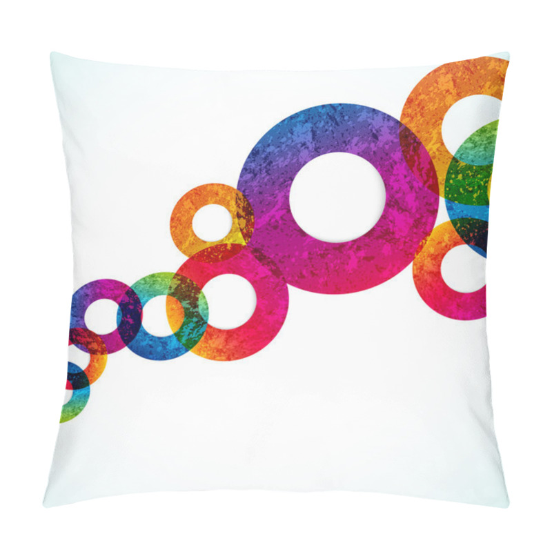 Personality  Abstract Design Circles Background. Vector Pillow Covers